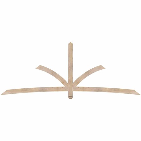 Ekena Millwork Davenport Smooth Timber Gable Bracket, Douglas Fir, 108"W x 40"H x 1 1/2"D x 3 1/2"F, 9/12 Pitch GBW108X40X0204DAV00SDF
